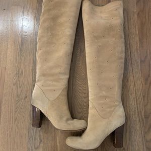 Stella McCartney tall tan suede boots